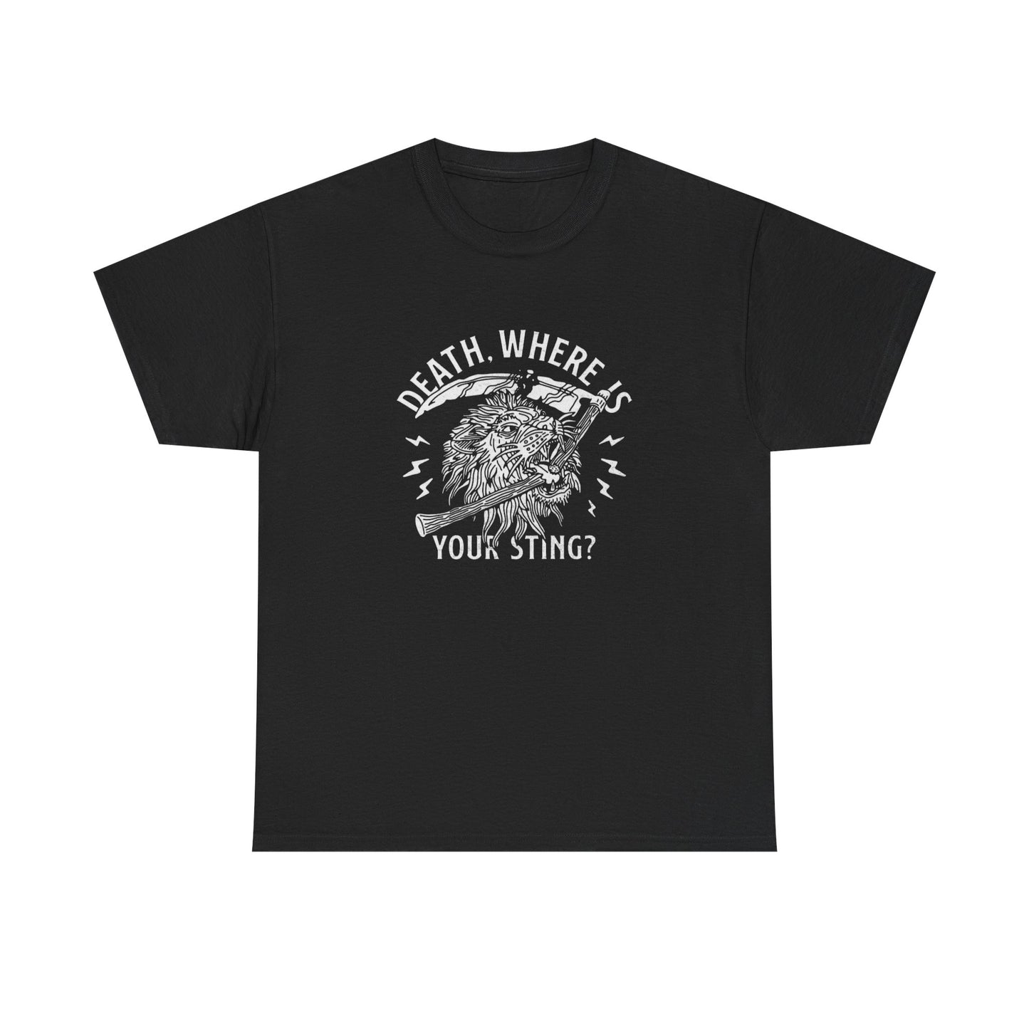 Death Where Is Your Sting Graphic T Shirt NEW ADULT TEE VINTAGE