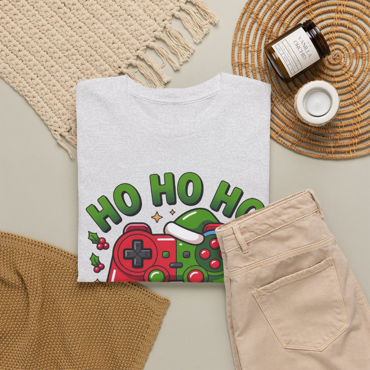 Ho Ho Ho Gamer Christmas Graphic Tee Men's Graphic Tee