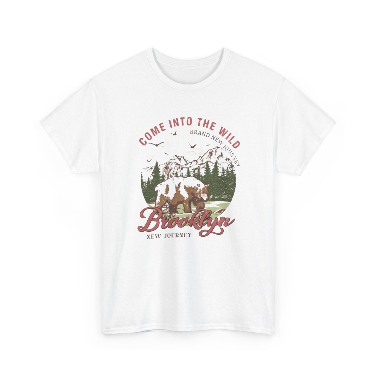 Come Into The Wild Graphic T Shirt Unisex Heavy Cotton Tee