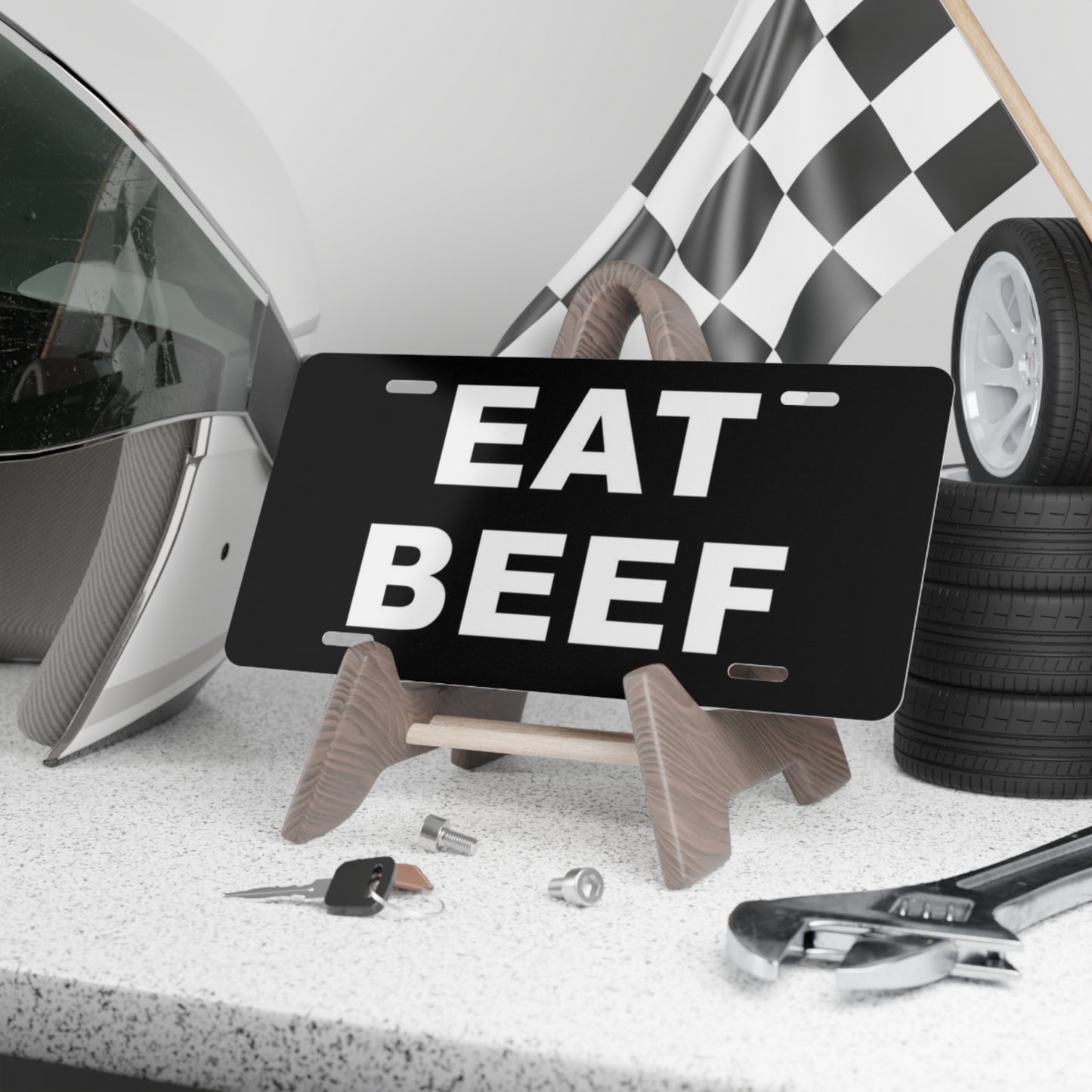 Eat Beef License USA AMERICAN MADE Vanity Plate