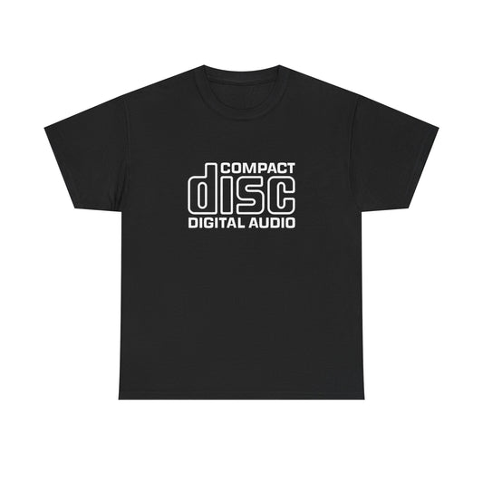 Compact Disc Logo Vintage Graphic T Shirt Unisex Heavy Cotton Tee