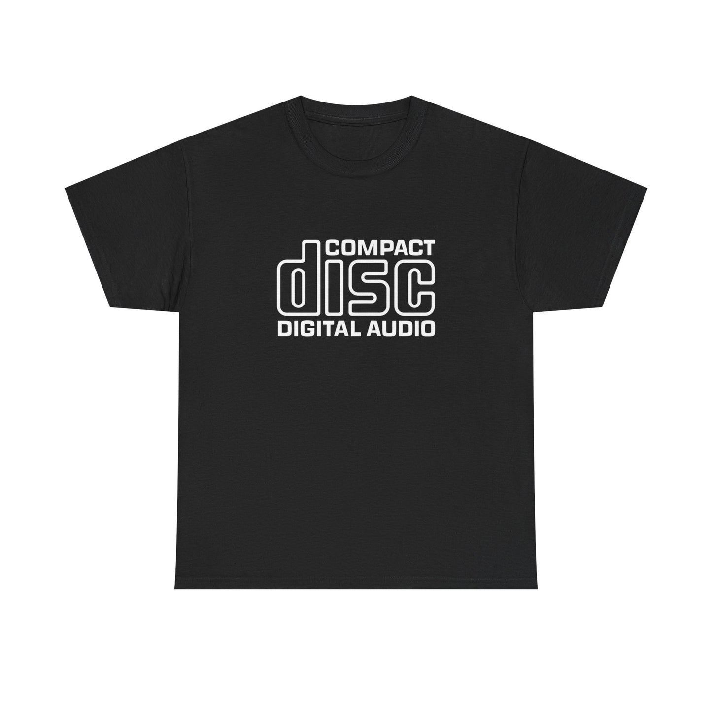 Compact Disc Logo Vintage Graphic T Shirt Unisex Heavy Cotton Tee