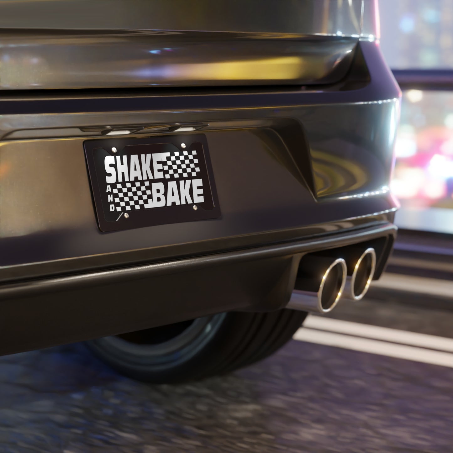 Shake And Bake Talladega Nights Movie Vanity License Plate Funny