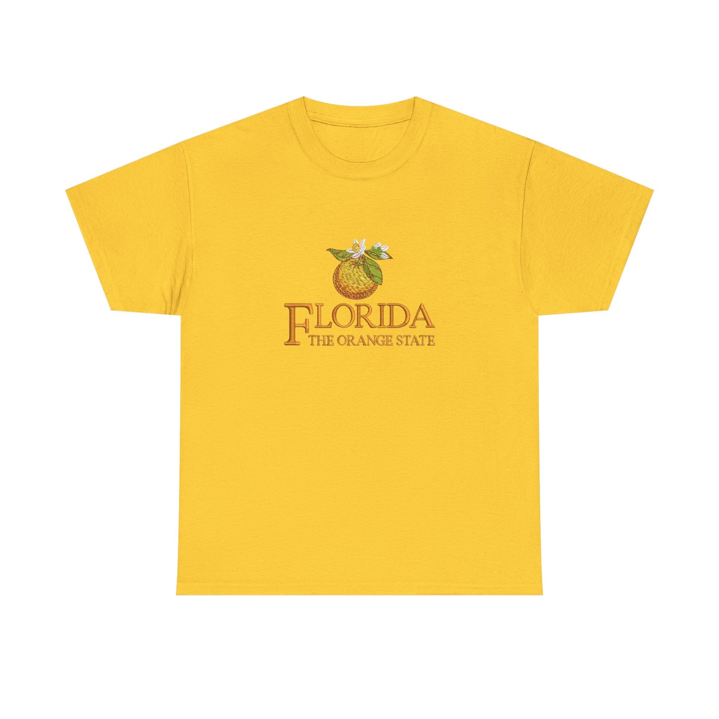 Florida The Orange State Graphic T Shirt NEW Unisex Heavy Cotton Tee
