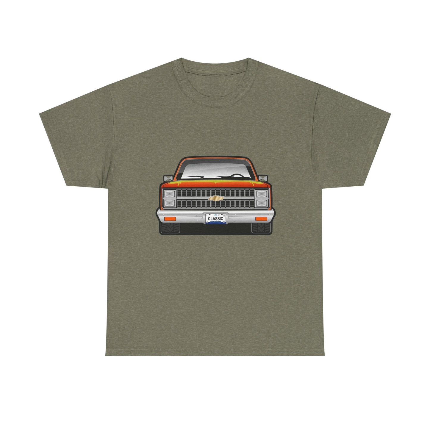 Classic Retro Pickup Truck Graphic T Shirt Unisex Heavy Cotton Tee NEW