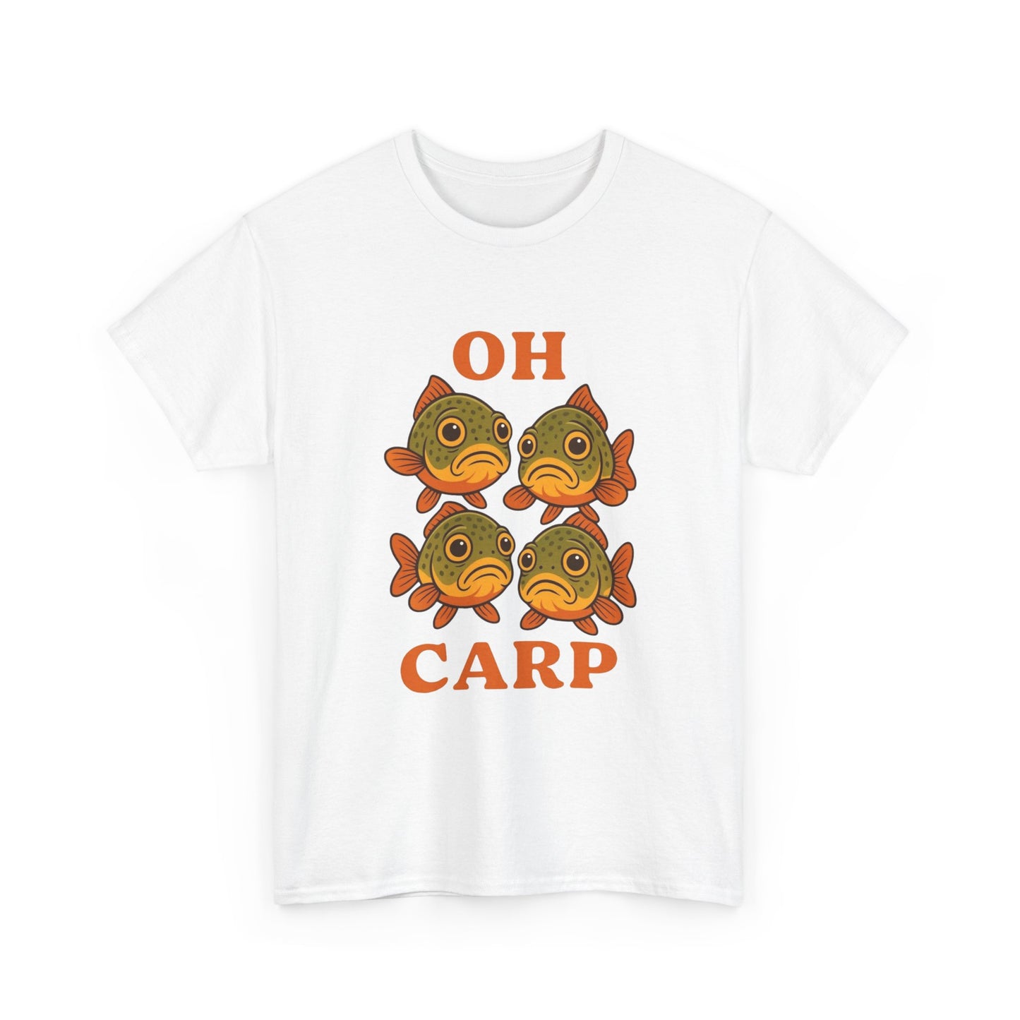 Oh Carp Funny Fishing Graphic T Shirt ADULT NEW