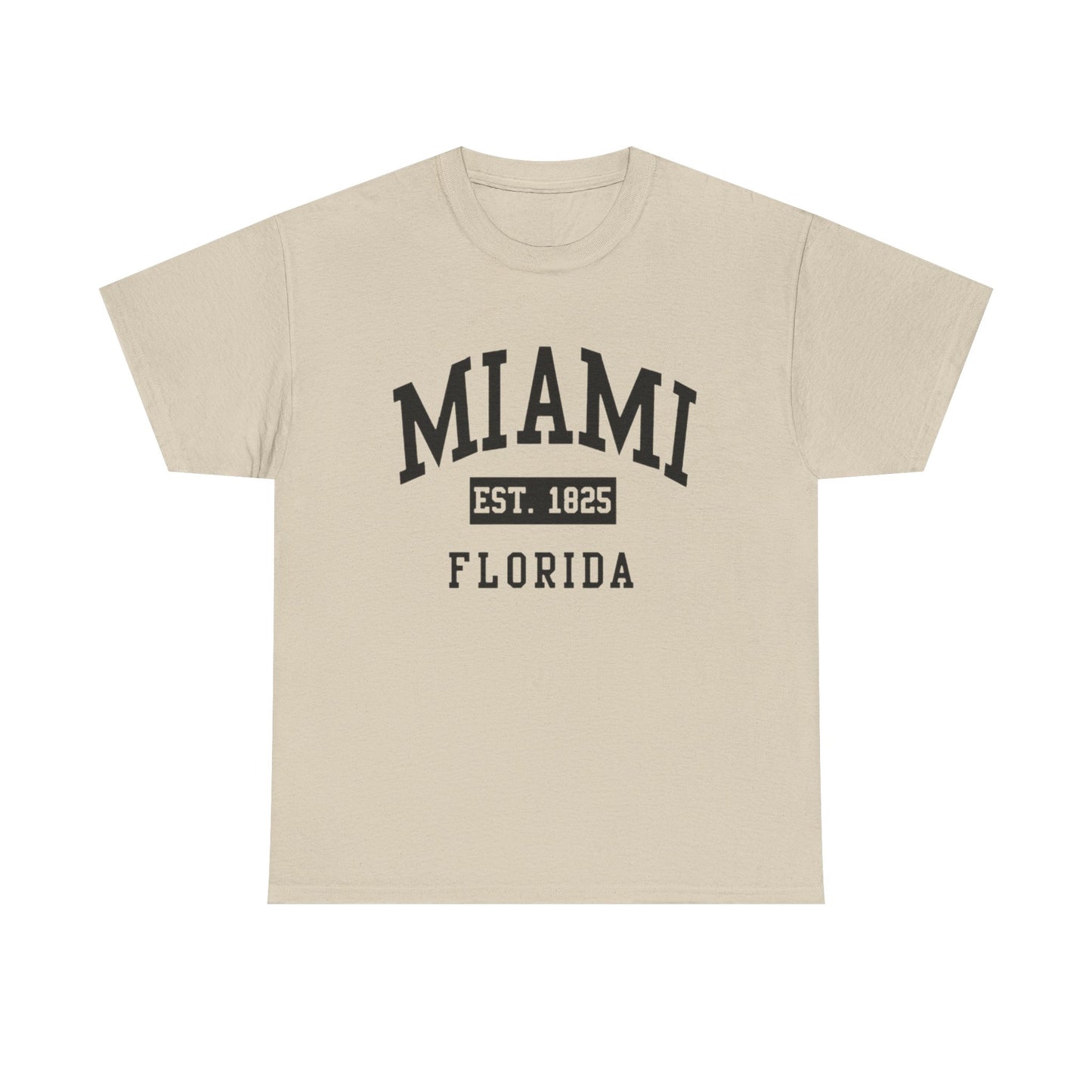 Miami Vintage Graphic T Shirt NEW Unisex Heavy Cotton Tee