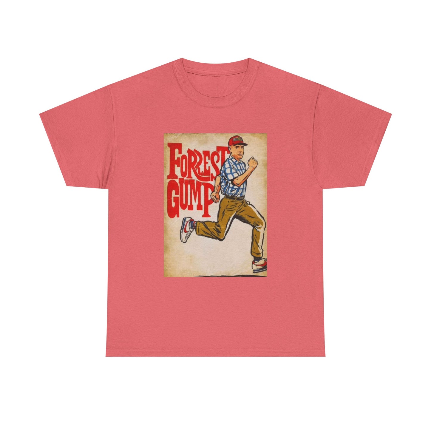 Forrest Gump Tshirt Vintage Retro Movie Poster Unisex Heavy Cotton Tee