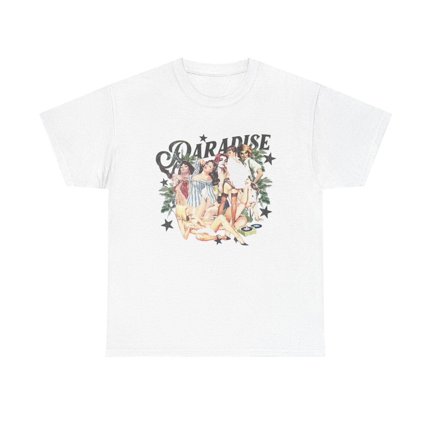 Paradise Peace Vintage Model Graphic T Shirt Unisex Heavy Cotton Tee