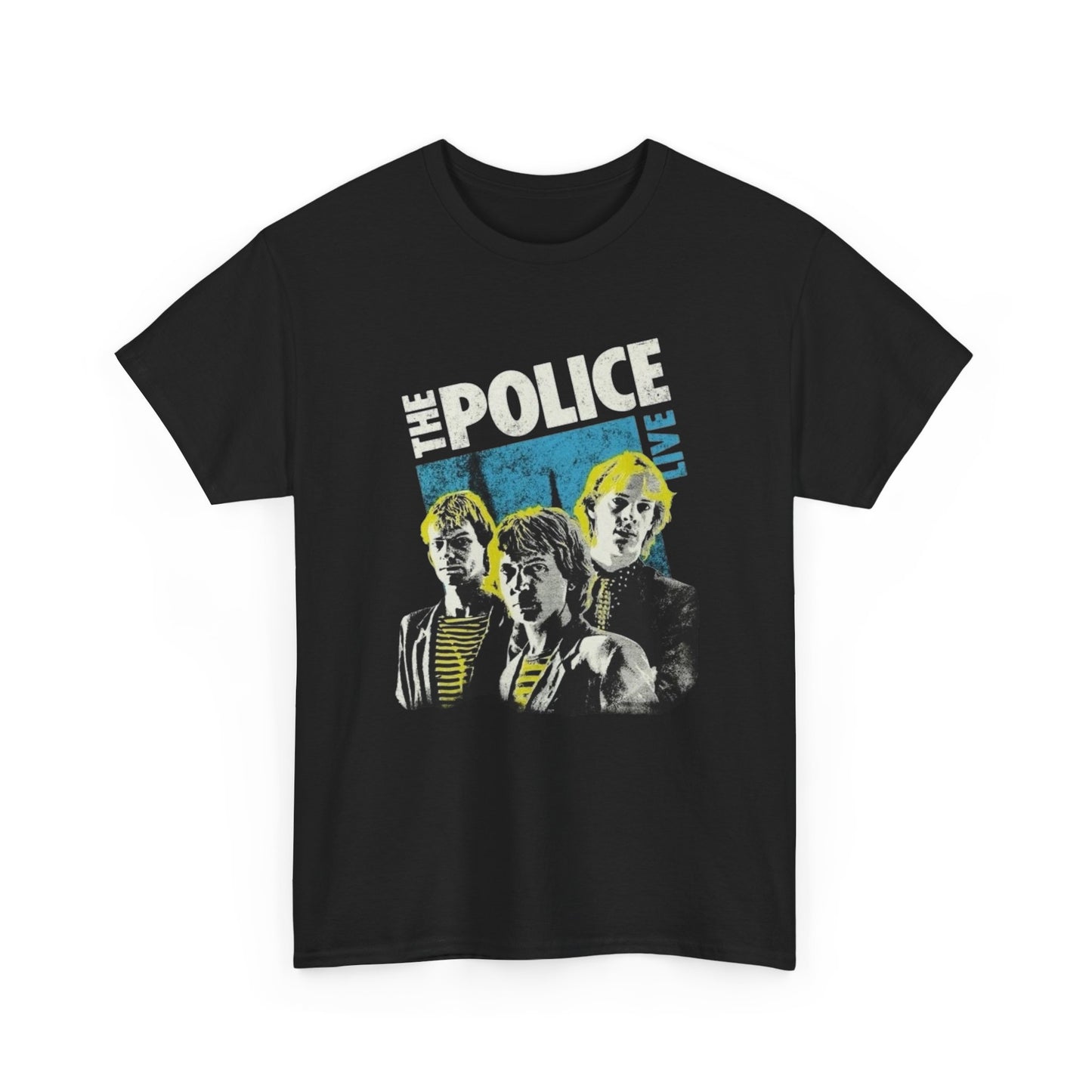 The Police Live Vintage Graphic T Shirt Unisex Heavy Cotton Tee