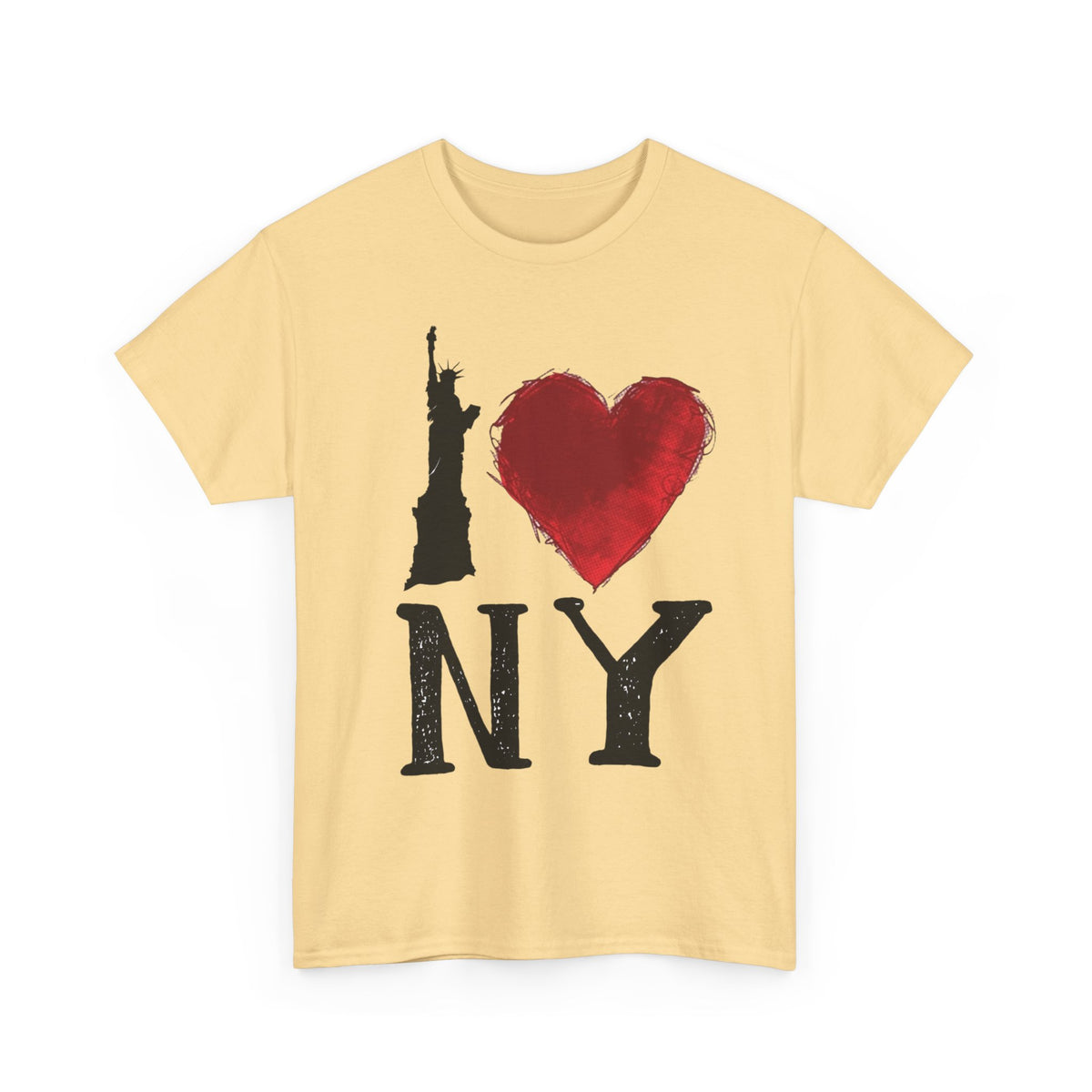 I Love New York Painting Graphic T Shirt Unisex NEW Heavy Cotton Tee