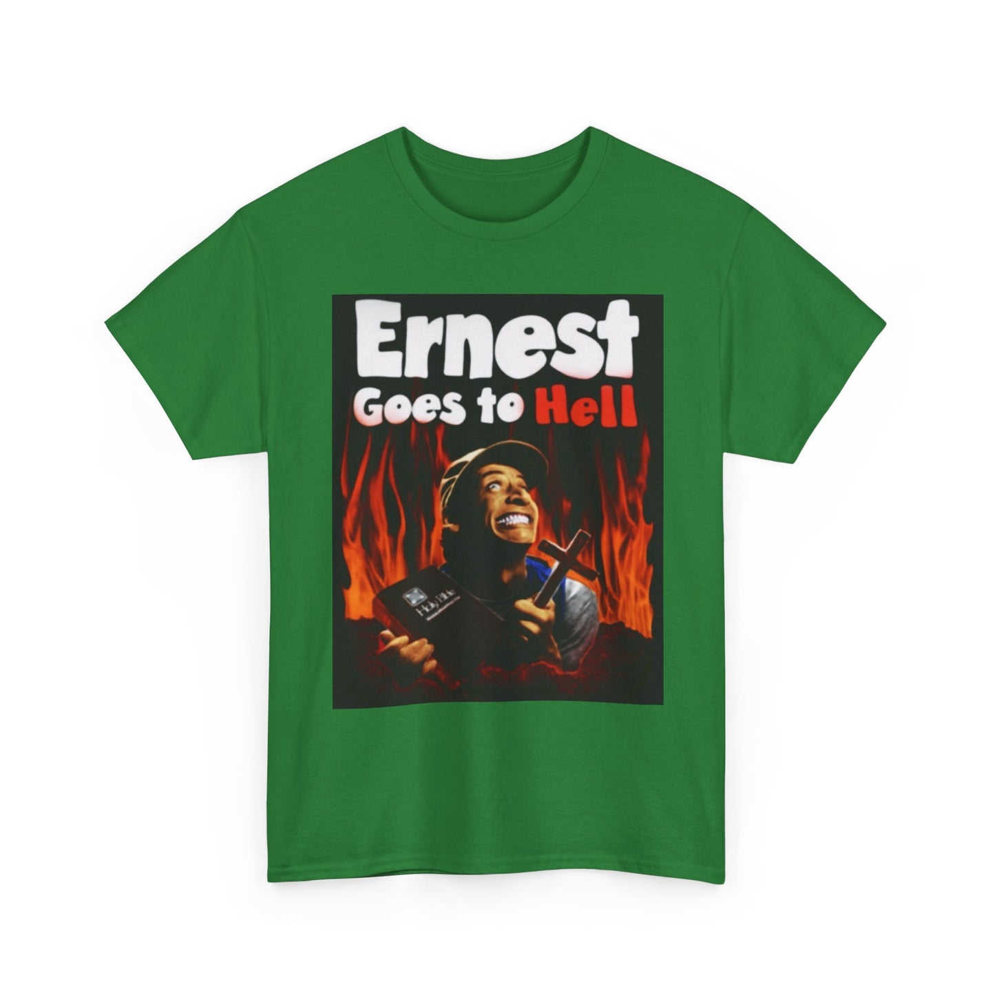 Ernest Goes To Hell Graphic T Shirt Funny Vintage Poster Unisex Heavy Cotton Tee
