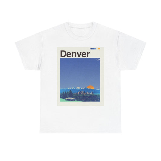Denver Skyline Graphic T Shirt Cotton Tee Apparel New