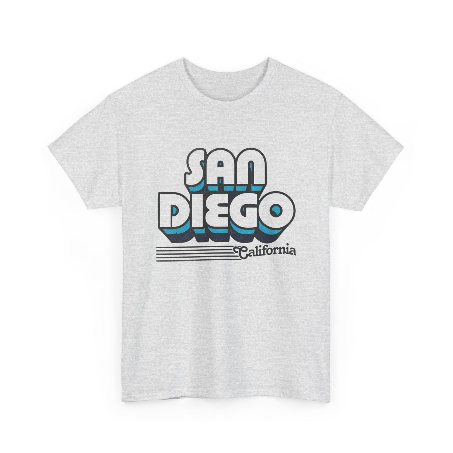 San Diego California Retro Graphic T Shirt NEW Unisex Heavy Cotton Tee