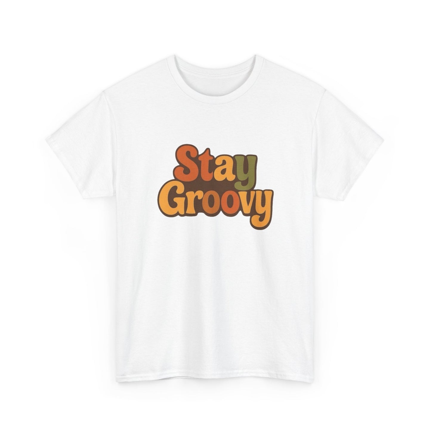 Stay Groovy Graphic T Shirt NEW Adult Regular Sizing Tee