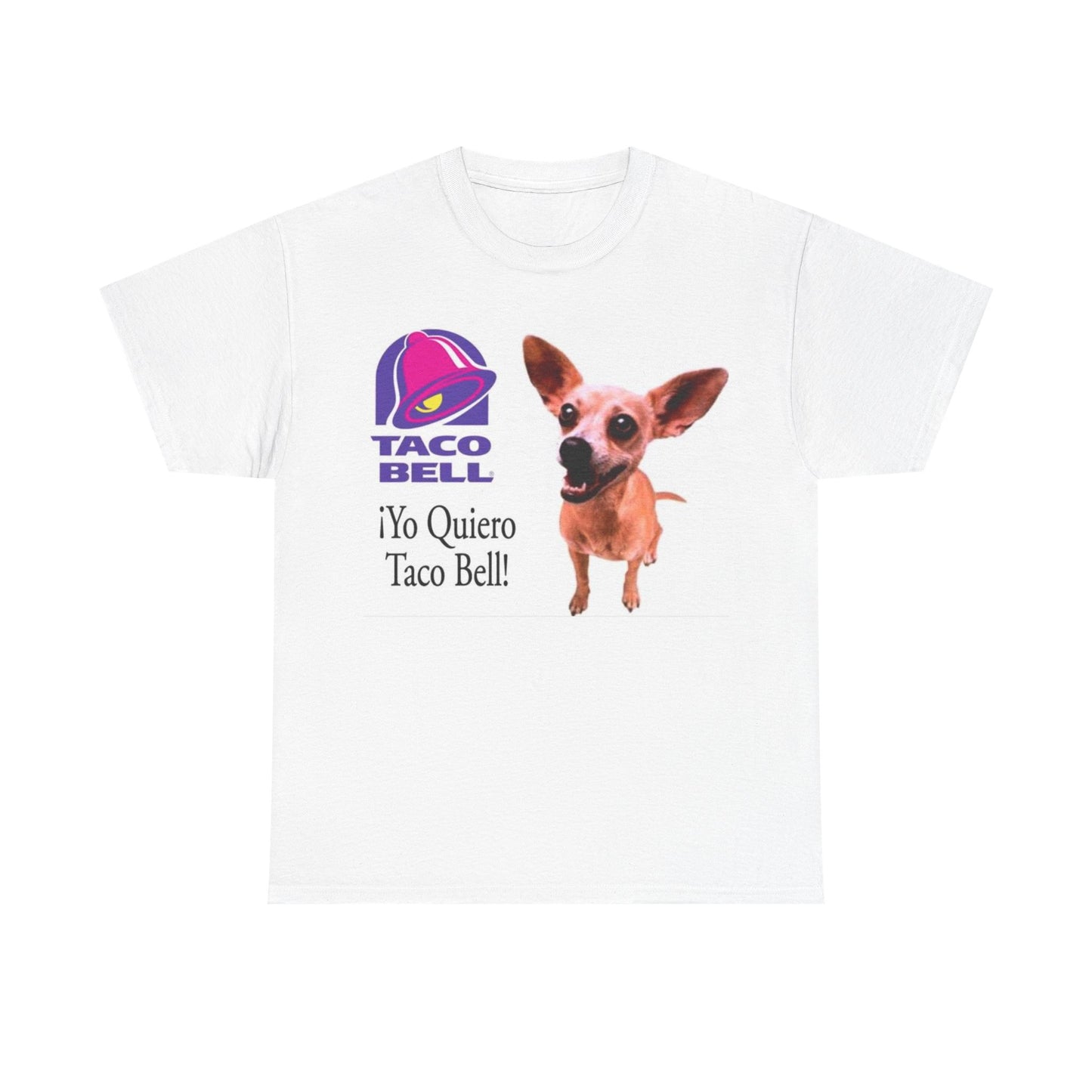 Taco Bell Shirt Funny Retro Logo Mexican Dog 90s Nostalgia Unisex Heavy Cotton