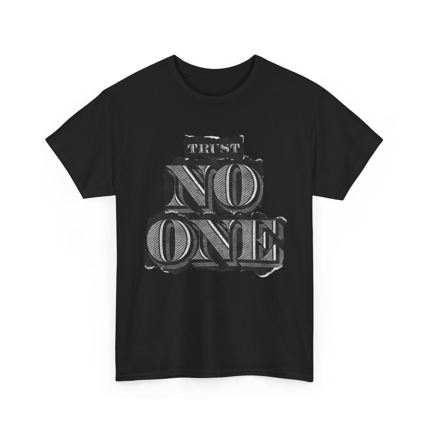 Trust No One Graphic T Shirt Unisex Heavy Cotton Tee Gift New