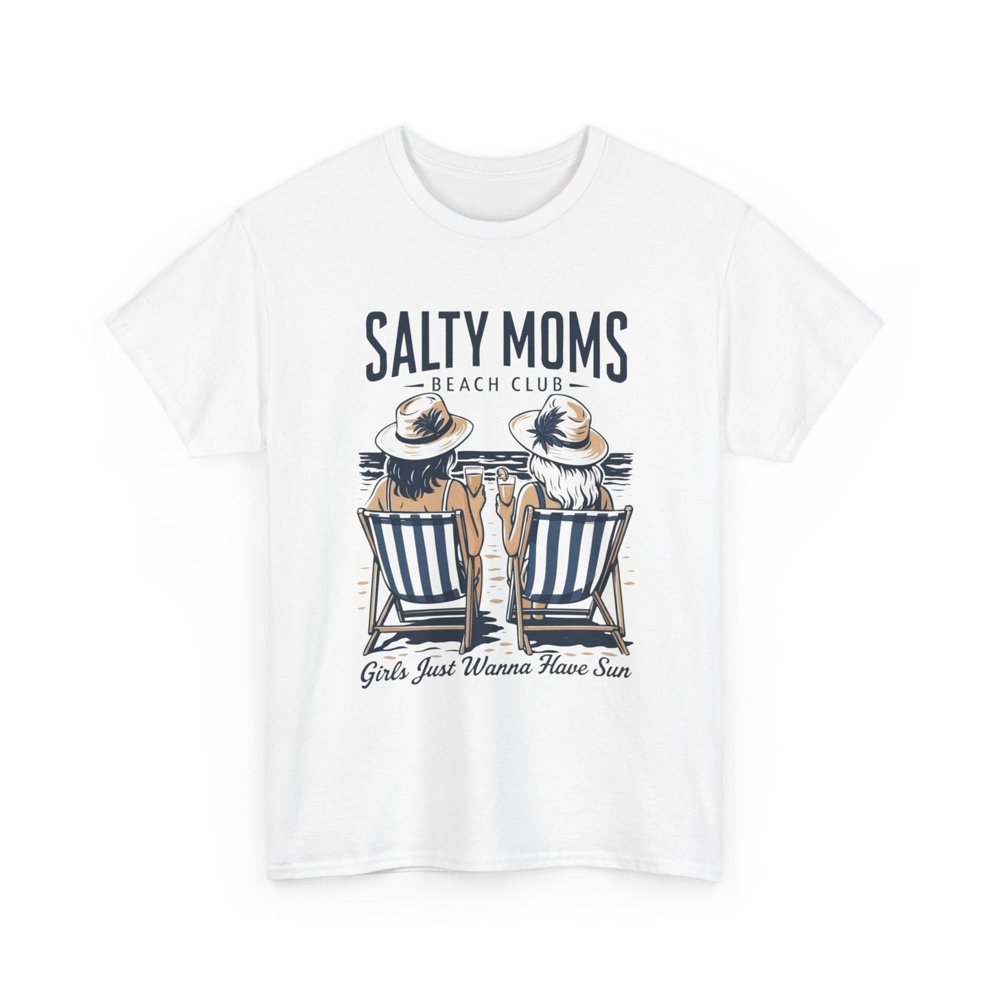 Salty Moms Beach Club Graphic T Shirt NEW ADULT