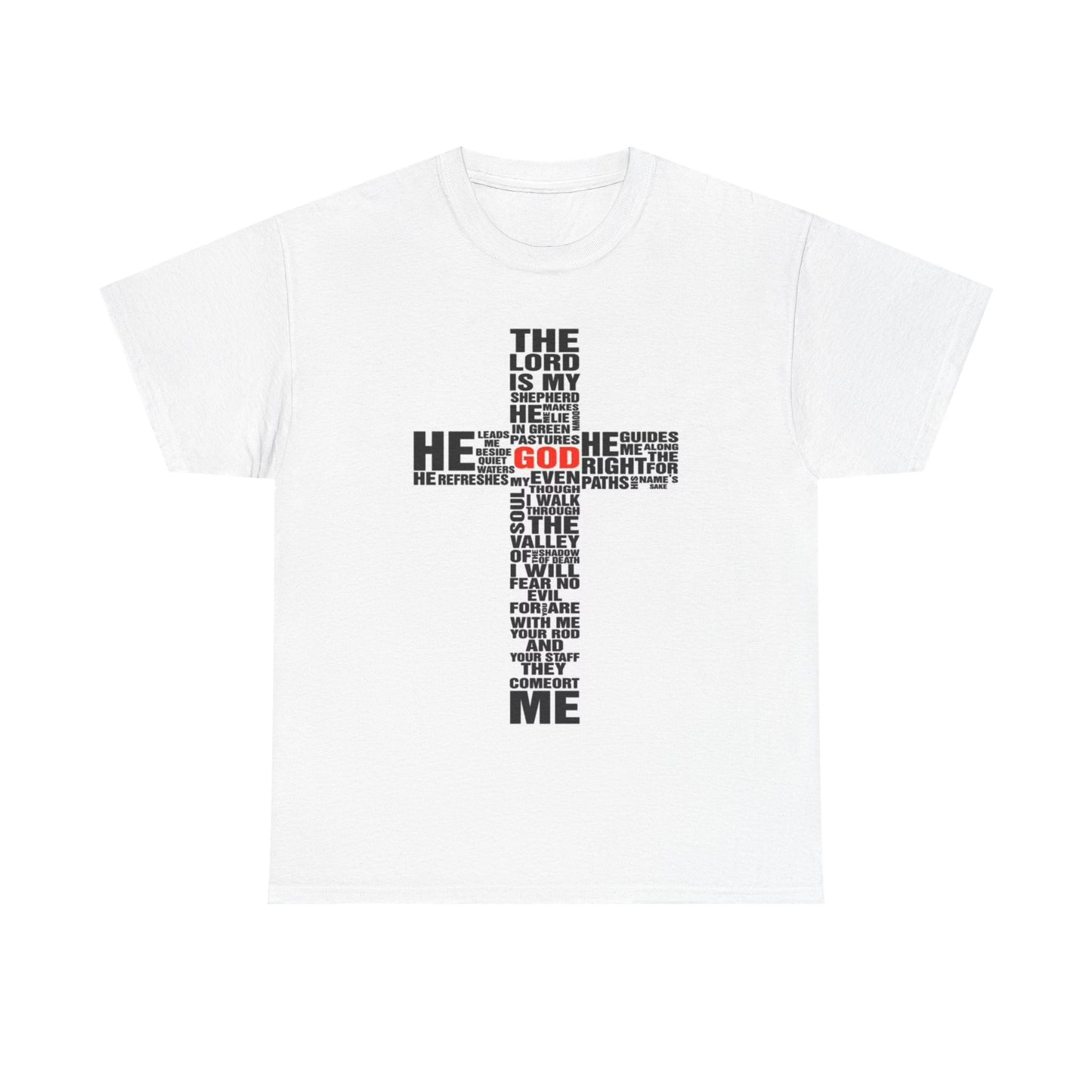 Jesus bible T-shirt scripture church graphic Christ Unisex Heavy Cotton Tee