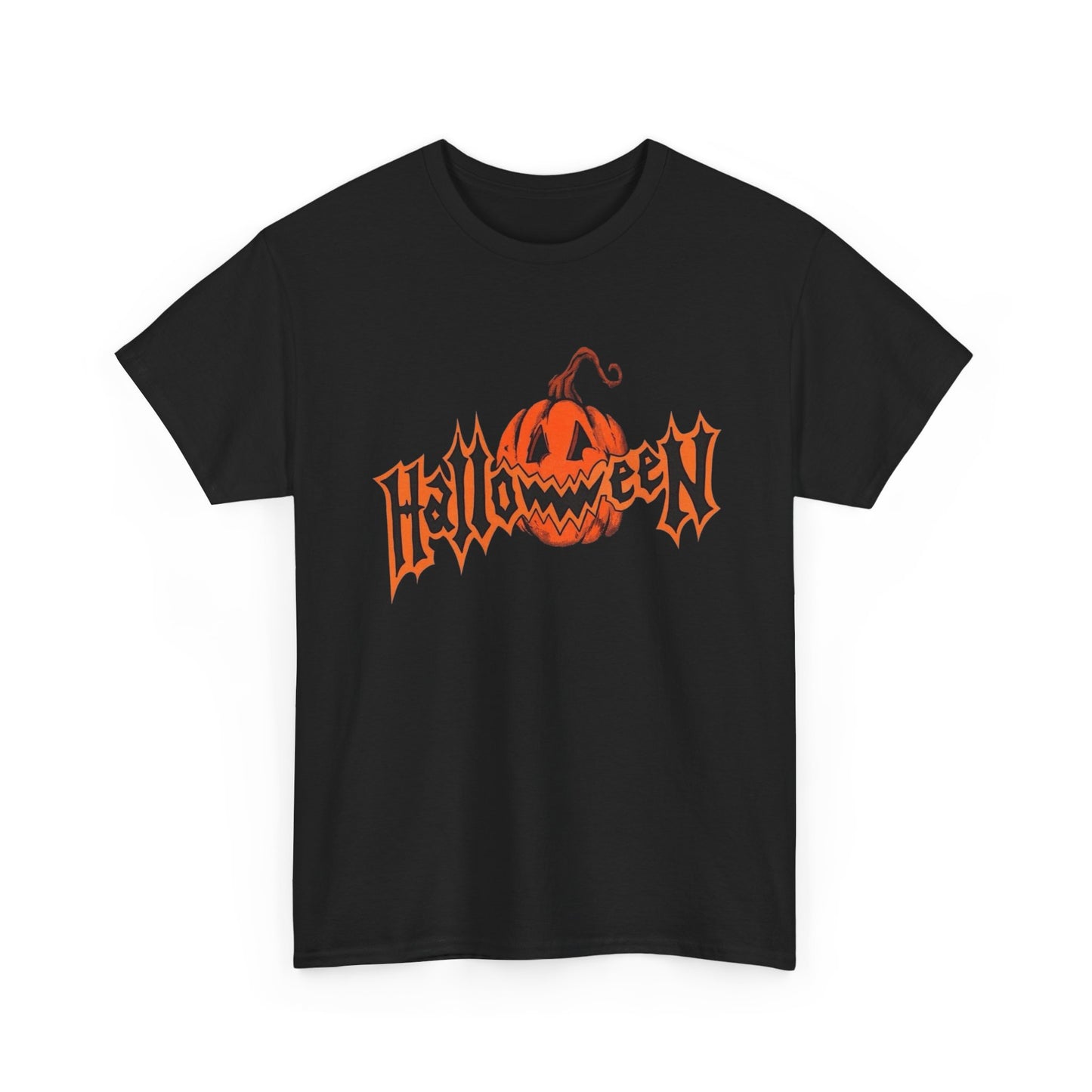 Halloween Pumpkin Graphic T Shirt Unisex Heavy Cotton Tee