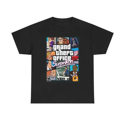 The Office GTA Graphic T Shirt Vintage Funny Retro Unisex Heavy Cotton Tee