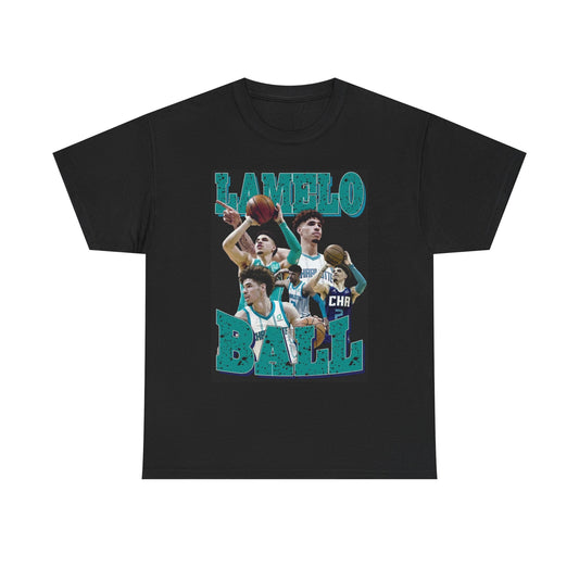 LaMelo Ball Graphic T Shirt Vintage Basketball NC Unisex Heavy Cotton Tee