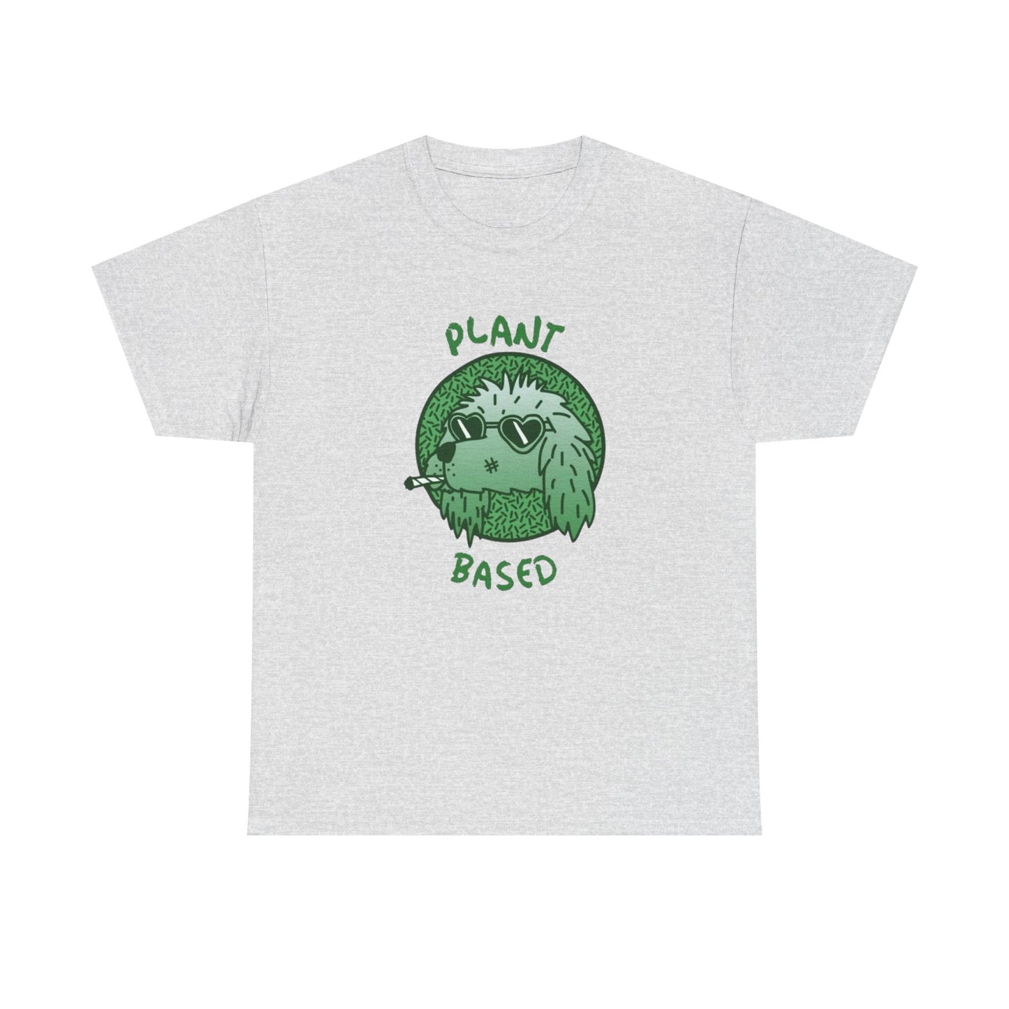 Plant Based Marijuana Funny T-Shirt NEW Gift Unisex Heavy Cotton Tee