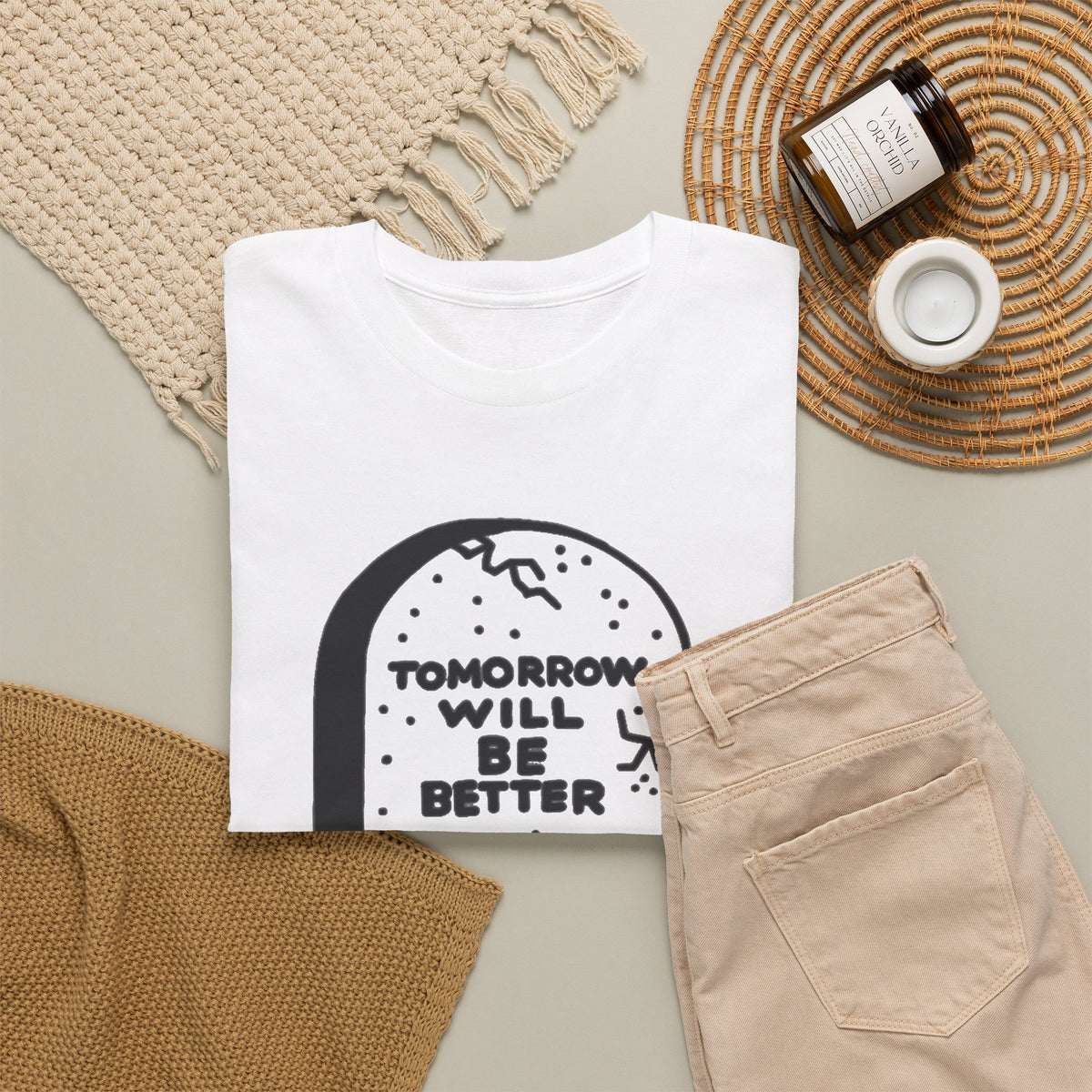 Tomorrow Will Be Better Graveyard Shirt Men's Tee