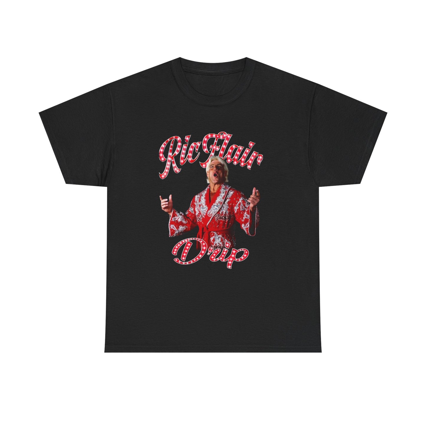 Ric Flair Drip Graphic T-Shirt Wrestling Cotton Tee New Gift Vintage