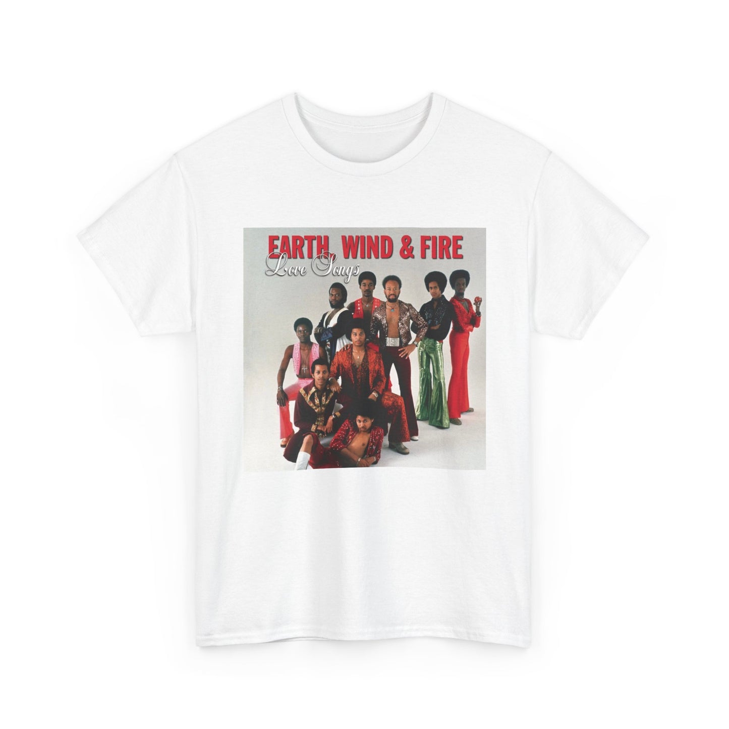 Earth Wind and Fire Tshirt Vintage Poster retro album Unisex Heavy Cotton Tee
