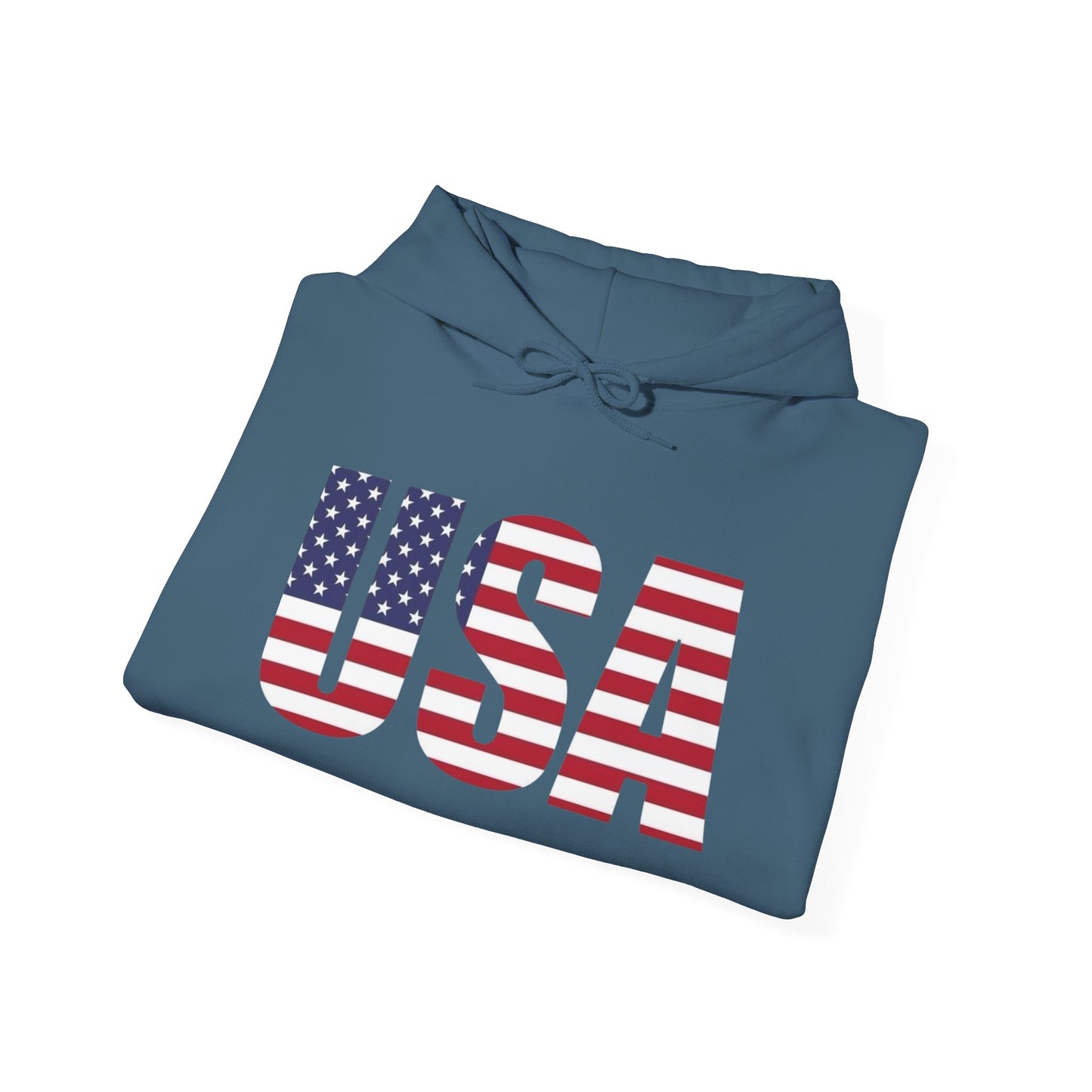 USA Flag Graphic Hoodie Unisex Heavy Blend™ Hooded Sweatshirt