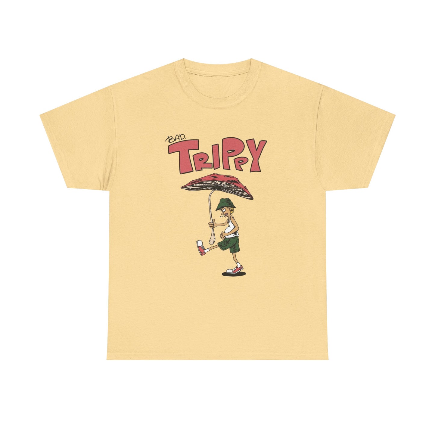 Bad Trippy Retro Vibes Graphic T Shirt Unisex Heavy Cotton Tee NEW Gift