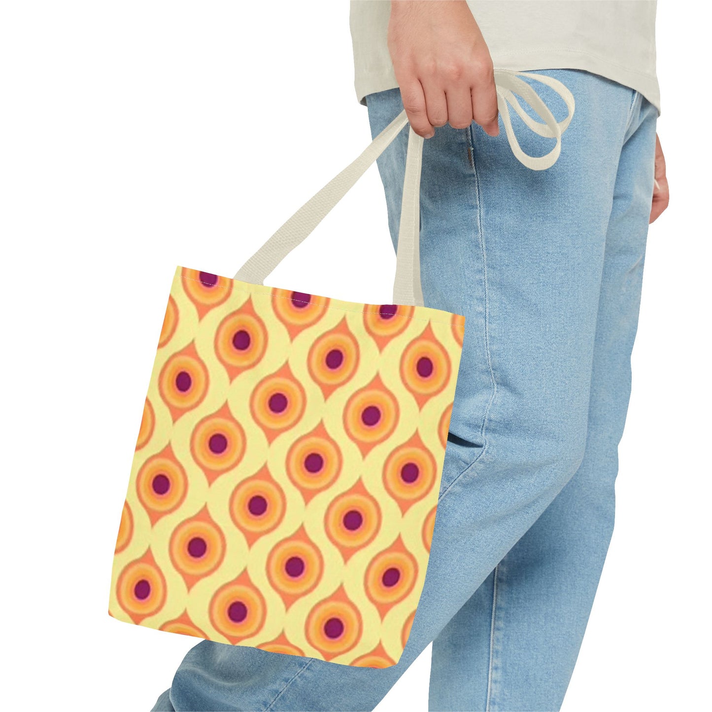 BRAND NEW Modern 70s Era Vibe GRAPHIC Tote Bag (AOP)