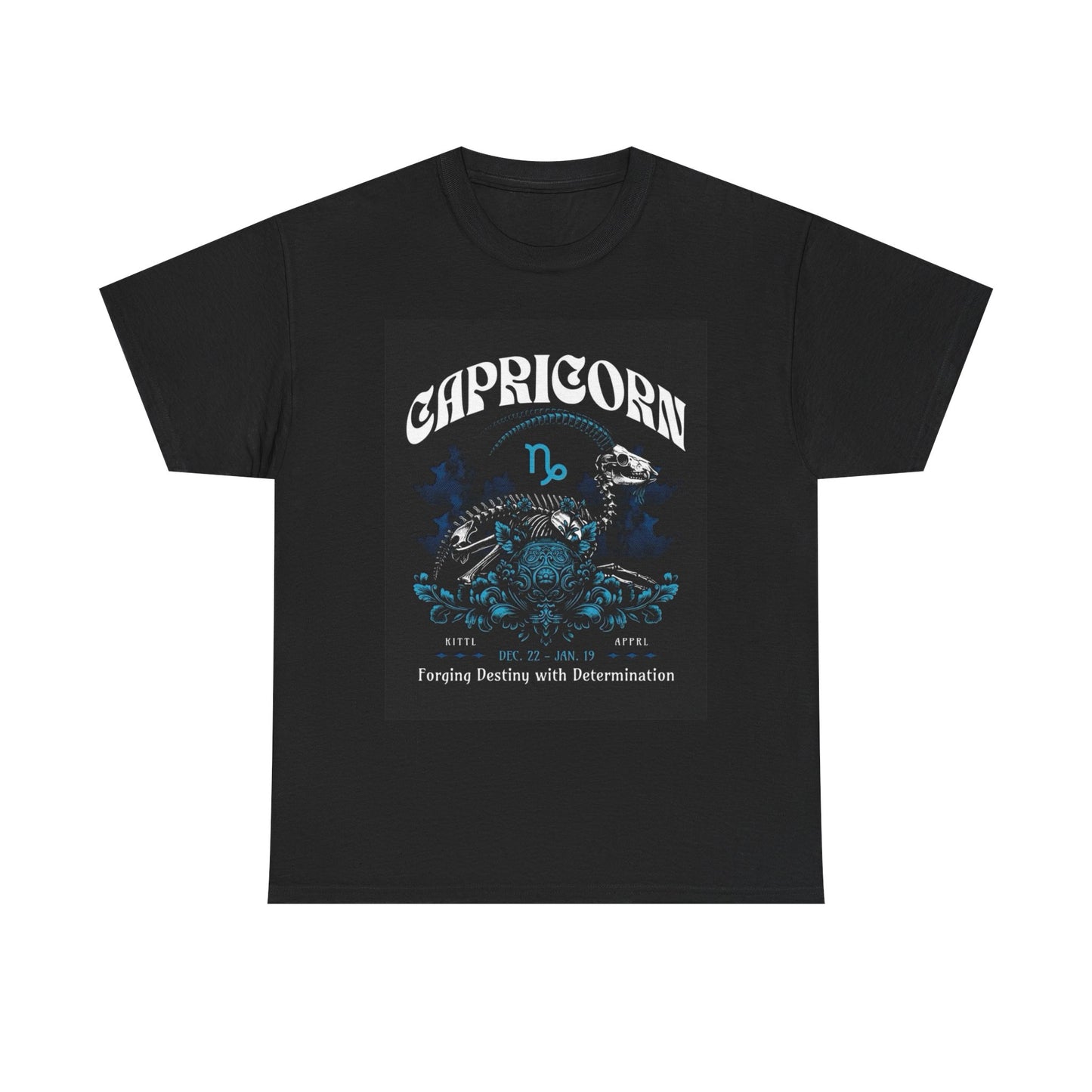 Capricorn Zodiac Astrology Sign Graphic T Shirt Unisex Heavy Cotton Tee