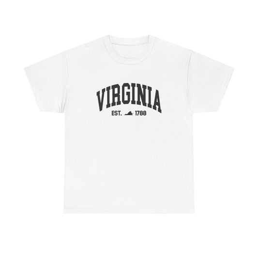 Virginia State Logo BRAND NEW Apparel T Shirt Unisex Unisex Heavy Cotton Tee 2