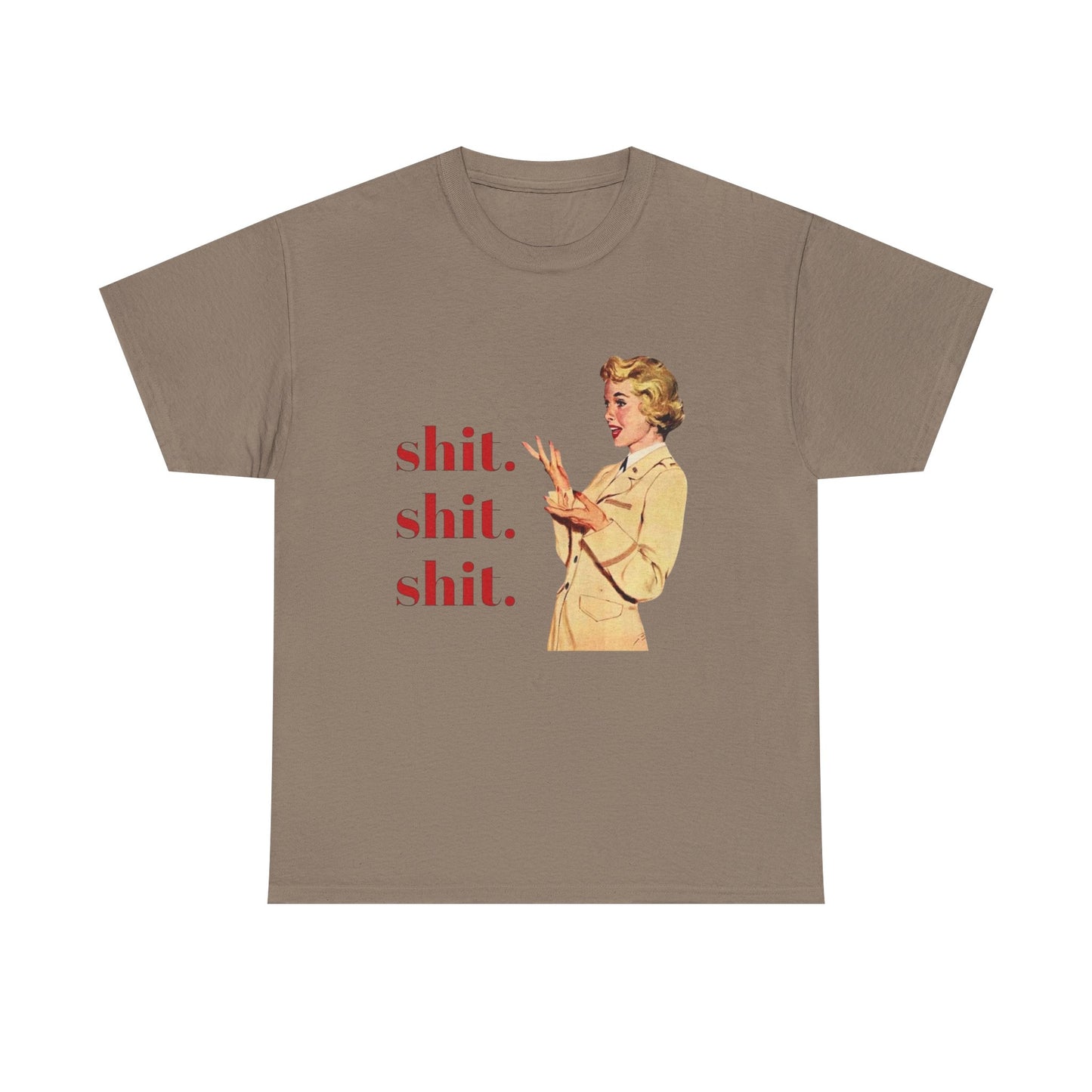 Funny Pinup Model Graphic T Shirt Unisex Heavy Cotton Tee