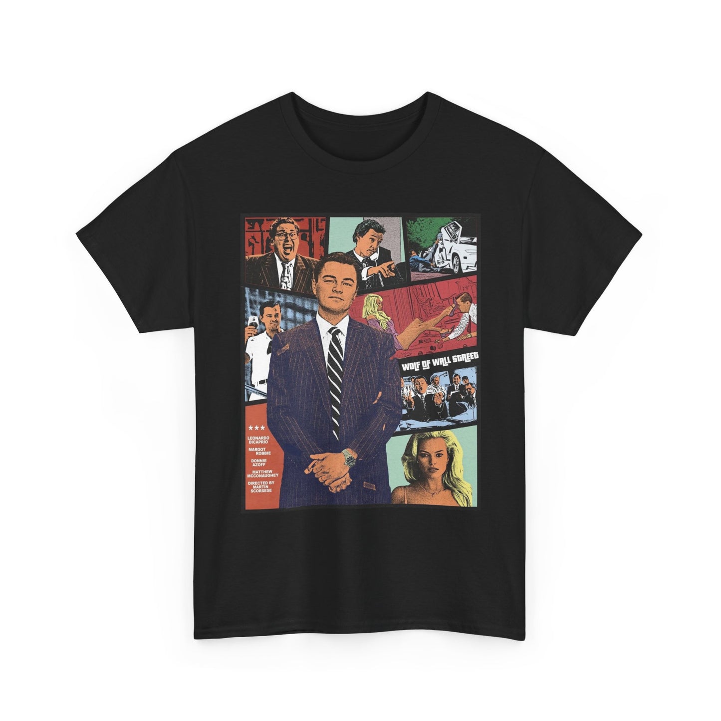 The Wolf Of Wall Street Vintage Graphic T Shirt NEW ADULT Tee