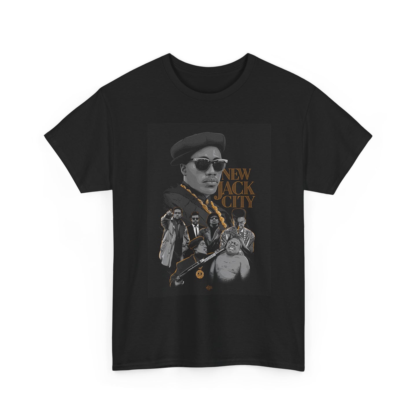 New Jack City Graphic T Shirt Vintage Movie Poster Unisex Heavy Cotton Tee