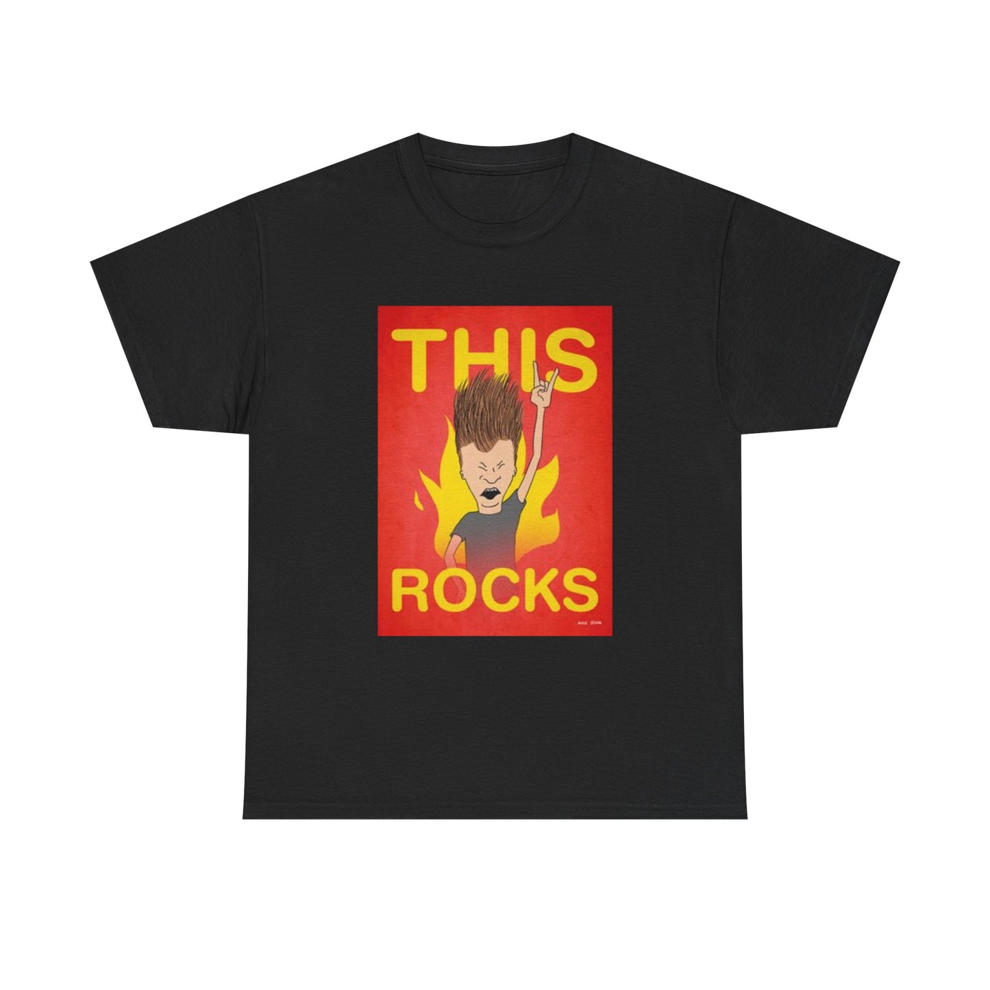 Beavis And Butthead Tshirt Retro Cartoon Tv Series Comedy Unisex This Rocks