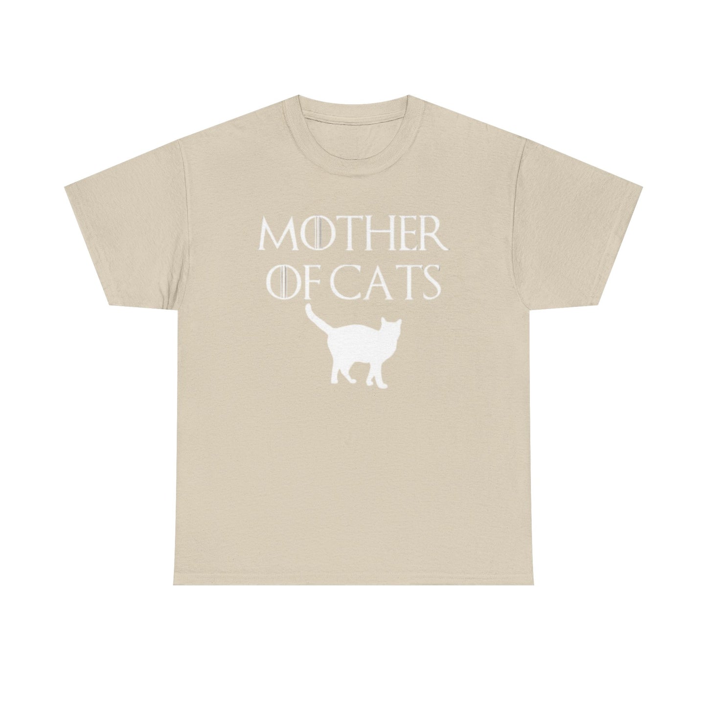 Mother Of Cats Funny Graphic T Shirt Cat Lover Kittens Unisex Heavy Cotton Tee
