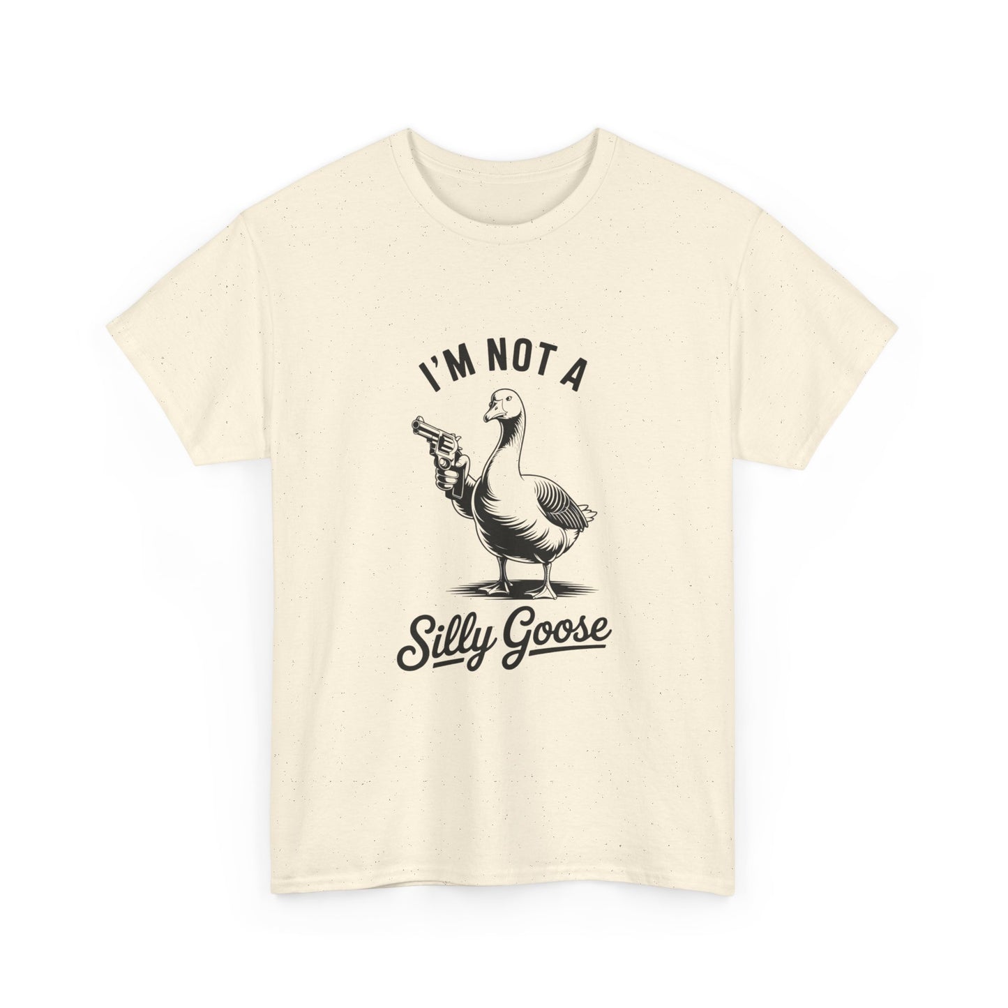 Im Not A Silly Goose Funny Graphic T Shirt Cotton Tee Retro Gift