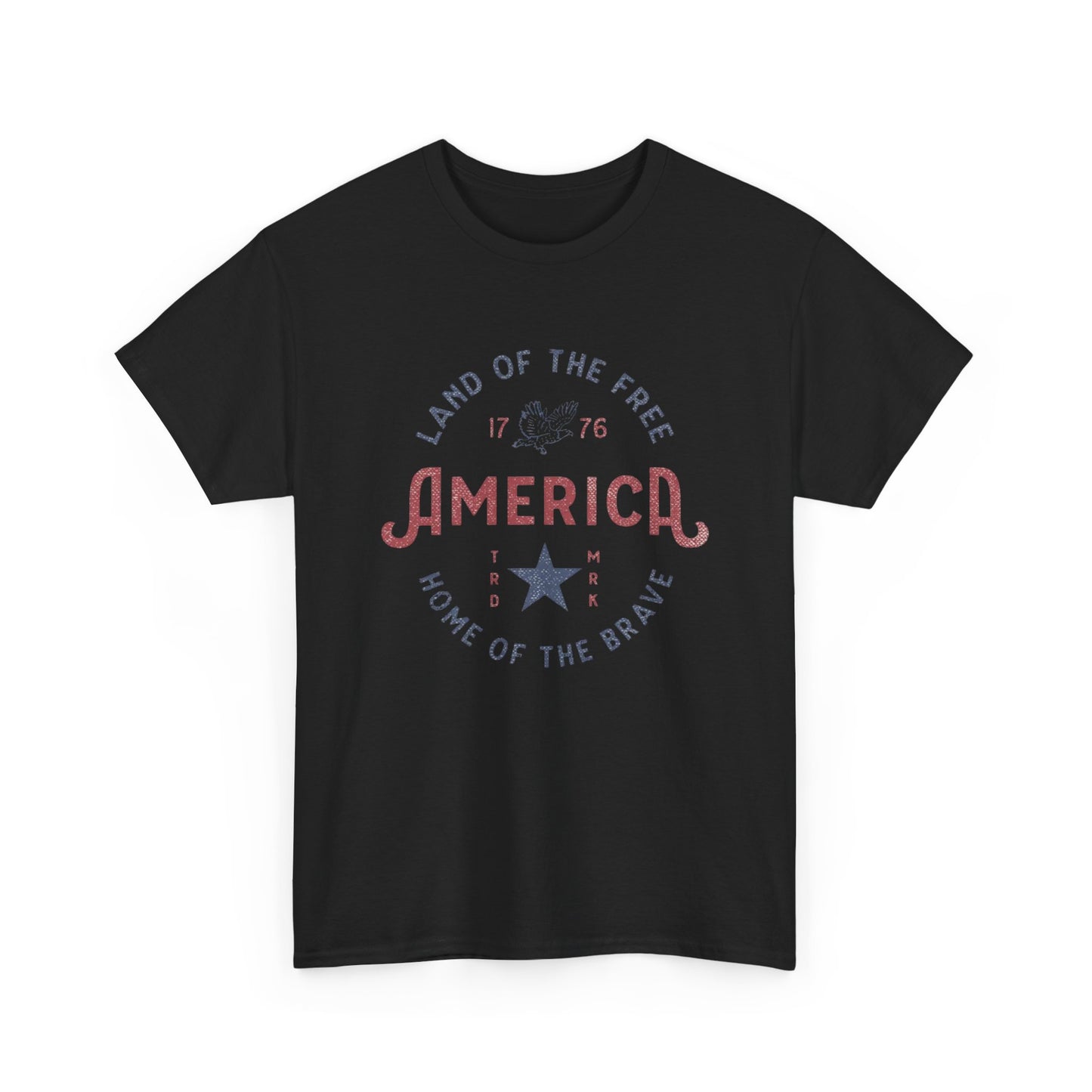 America Land Of The Free Graphic T Shirt Adult New Tee