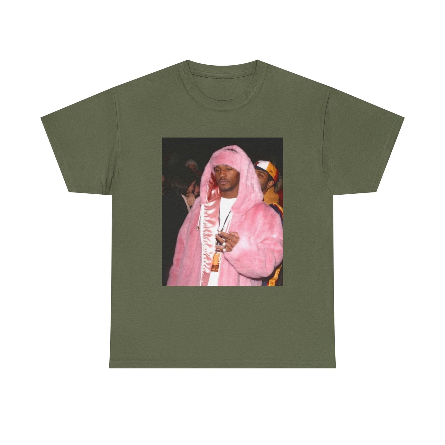 Camron diplomats T-shirt vintage pink fur coat graphic Rap Unisex Heavy Cotton