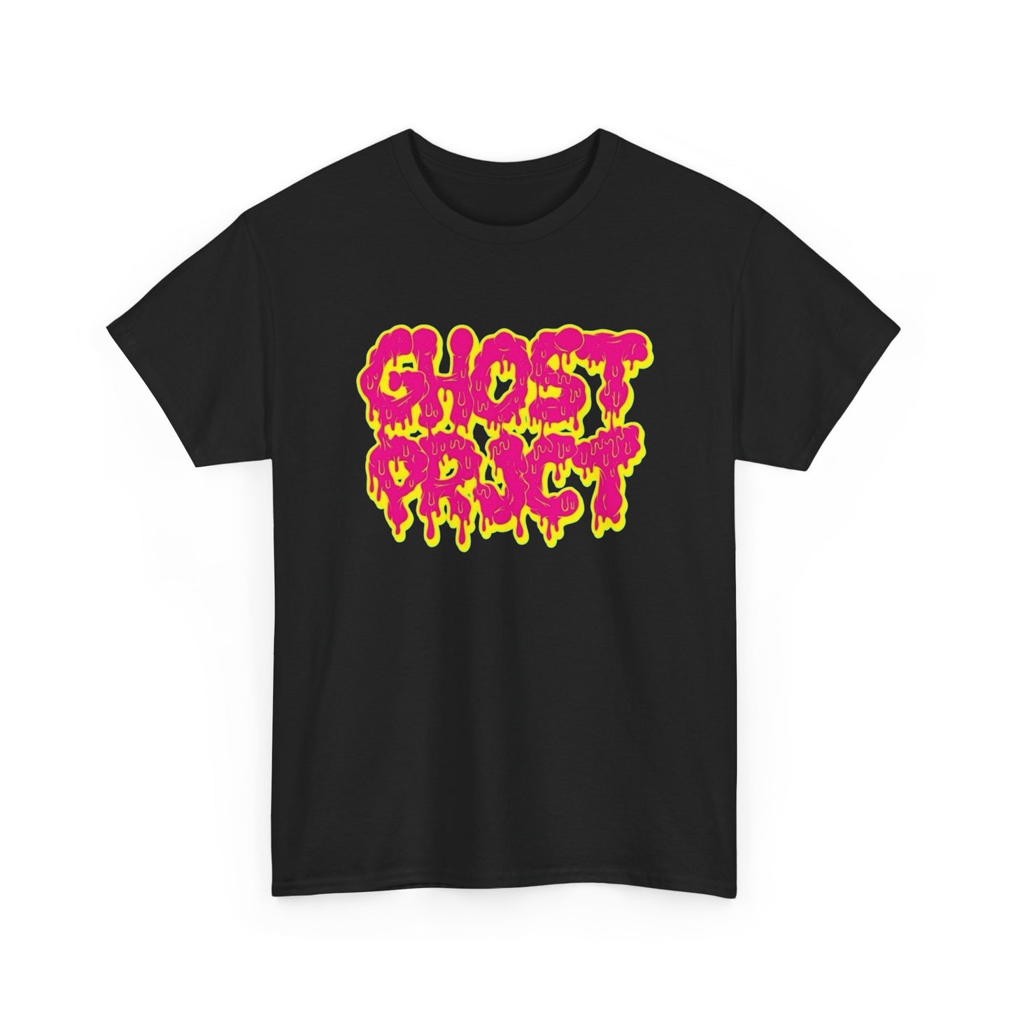Ghost Project Retro Drippy Vibes Trippy Graphic T-Shirt Unisex Heavy Cotton Tee