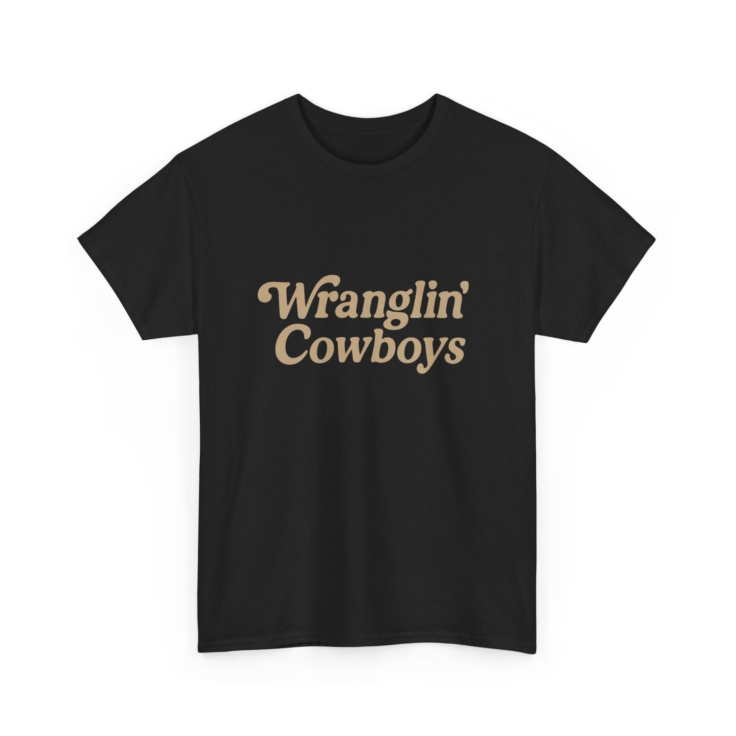 Wrangling Cowboys Graphic T Shirt Heavy Cotton Tee NEW ADULT UNISEX