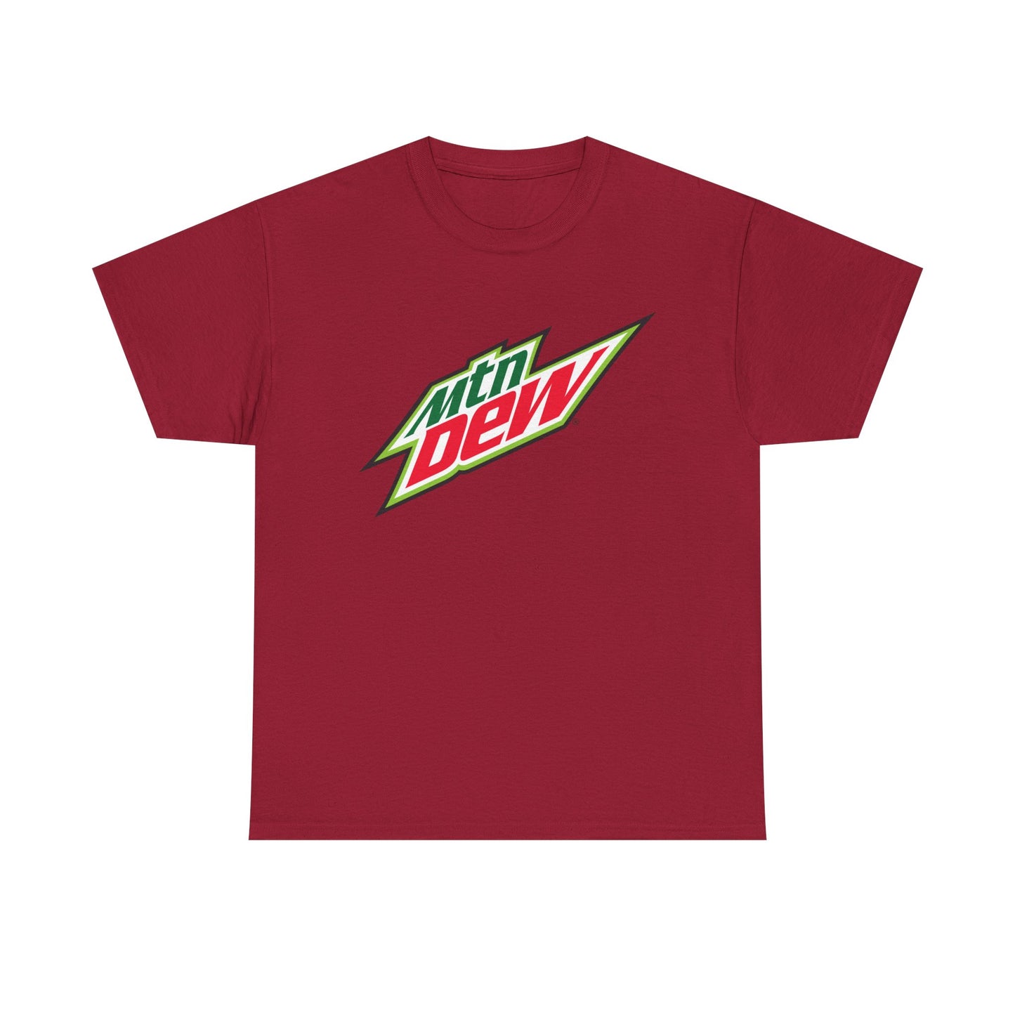 Mountain Dew Graphic T Shirt Retro Logo Video Games Unisex Heavy Cotton Tee