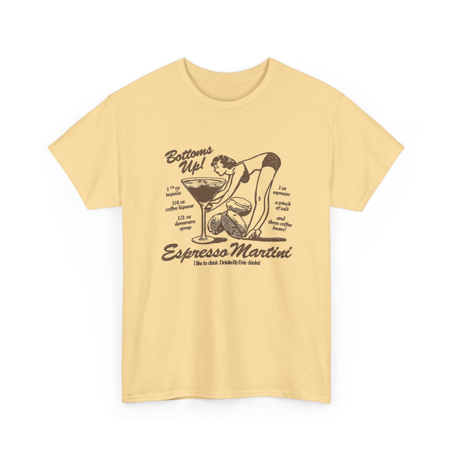 Espresso Martini Graphic T Shirt NEW Unisex Heavy Cotton Tee