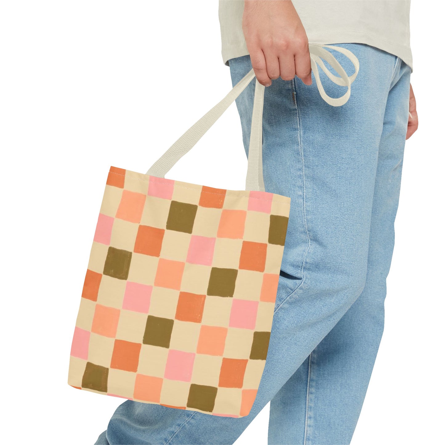 Sonoma Checkered All Over Print BRAND NEW Purse - Pocketbook - Travel Tote Bag