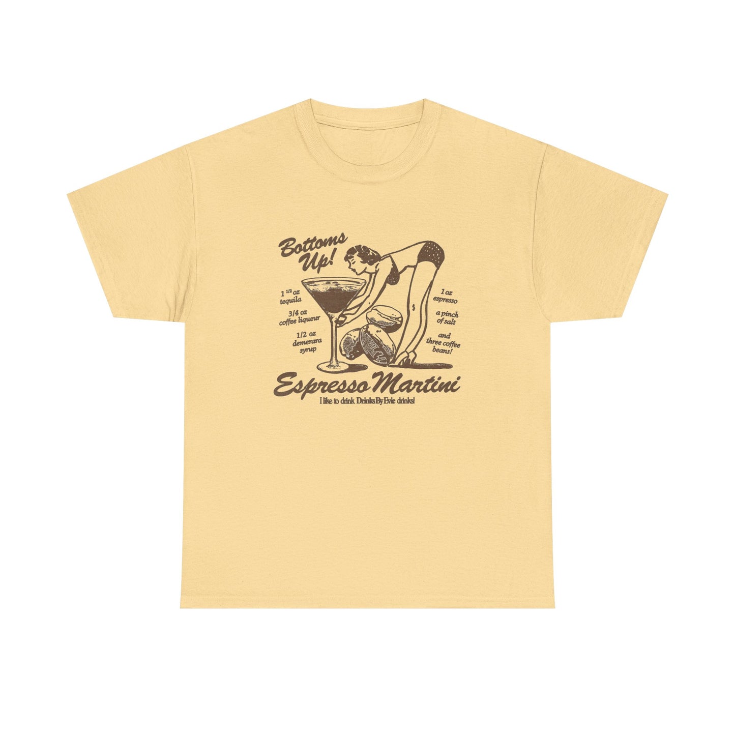 Espresso Martini Graphic T Shirt NEW Unisex Heavy Cotton Tee