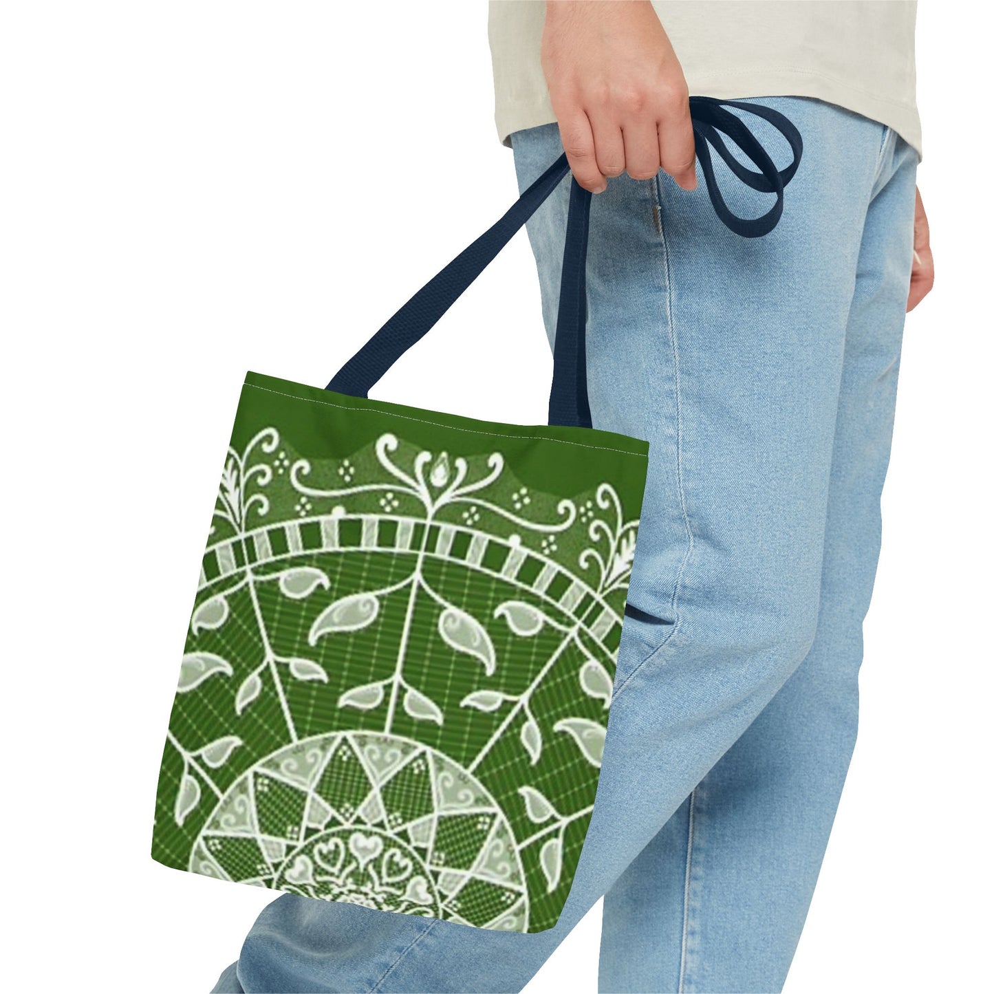 Green And White Multi Color BRAND NEW MODERN Tote Bag (AOP)